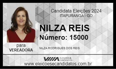 Candidato NILZA REIS 2024 - ITAPURANGA - Eleições