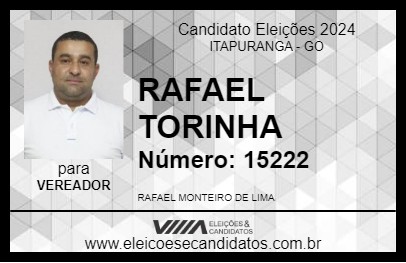 Candidato RAFAEL TORINHA 2024 - ITAPURANGA - Eleições