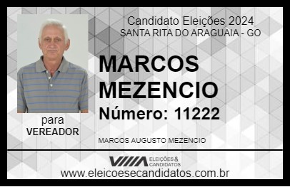 Candidato MARCOS MEZENCIO 2024 - SANTA RITA DO ARAGUAIA - Eleições