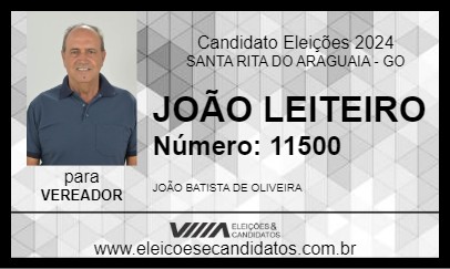 Candidato JOÃO LEITEIRO 2024 - SANTA RITA DO ARAGUAIA - Eleições