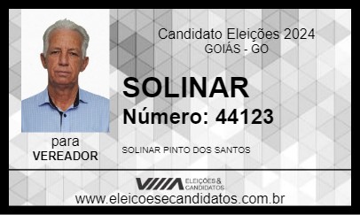 Candidato SOLINAR 2024 - GOIÁS - Eleições