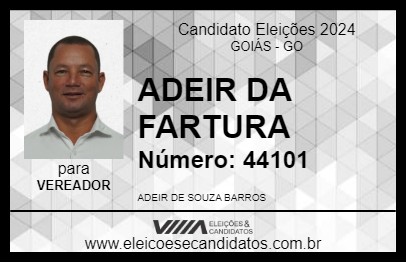 Candidato ADEIR DA FARTURA 2024 - GOIÁS - Eleições