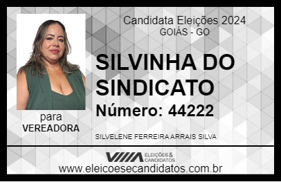 Candidato SILVINHA DO SINDICATO 2024 - GOIÁS - Eleições