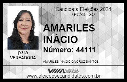 Candidato AMARILES INÁCIO 2024 - GOIÁS - Eleições