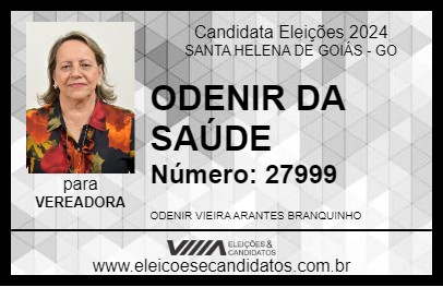 Candidato ODENIR DA SAÚDE 2024 - SANTA HELENA DE GOIÁS - Eleições