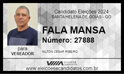 Candidato FALA MANSA 2024 - SANTA HELENA DE GOIÁS - Eleições