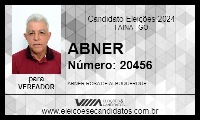 Candidato ABNER 2024 - FAINA - Eleições