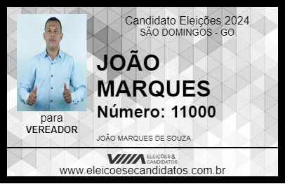 Candidato JOÃO MARQUES 2024 - SÃO DOMINGOS - Eleições