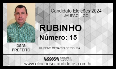 Candidato RUBINHO 2024 - JAUPACI - Eleições