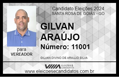 Candidato GILVAN ARAÚJO 2024 - SANTA ROSA DE GOIÁS - Eleições