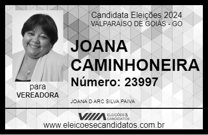 Candidato JOANA CAMINHONEIRA 2024 - VALPARAÍSO DE GOIÁS - Eleições