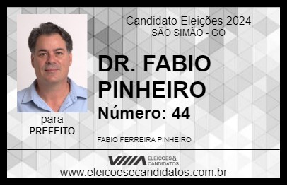 Candidato DR. FABIO DENTISTA 2024 - SÃO SIMÃO - Eleições