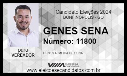 Candidato GENES SENA 2024 - BONFINÓPOLIS - Eleições