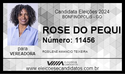 Candidato ROSE DO PEQUI 2024 - BONFINÓPOLIS - Eleições