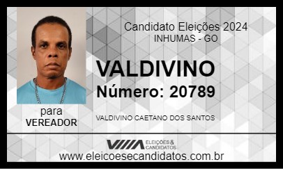 Candidato VALDIVINO 2024 - INHUMAS - Eleições