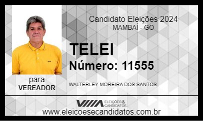 Candidato TELEI 2024 - MAMBAÍ - Eleições