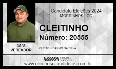 Candidato CLEITINHO 2024 - MORRINHOS - Eleições