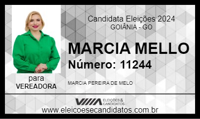 Candidato MARCIA MELLO 2024 - GOIÂNIA - Eleições