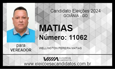 Candidato MATIAS 2024 - GOIÂNIA - Eleições