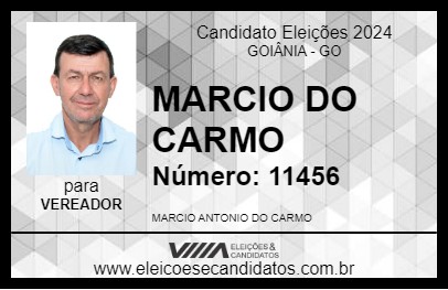 Candidato MARCIO DO CARMO 2024 - GOIÂNIA - Eleições