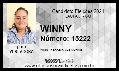 Candidato WINNY 2024 - JAUPACI - Eleições