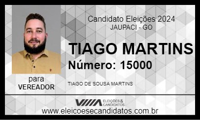 Candidato TIAGO MARTINS 2024 - JAUPACI - Eleições