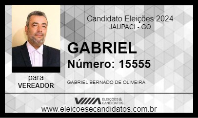 Candidato GABRIEL 2024 - JAUPACI - Eleições