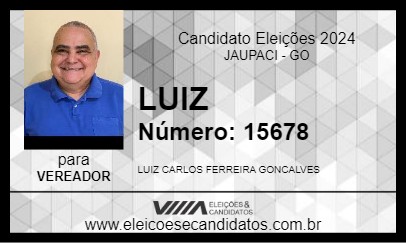 Candidato LUIZ 2024 - JAUPACI - Eleições