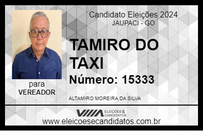 Candidato TAMIRO DO TAXI 2024 - JAUPACI - Eleições