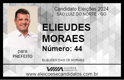 Candidato ELIEUDES MORAES 2024 - SÃO LUIZ DO NORTE - Eleições