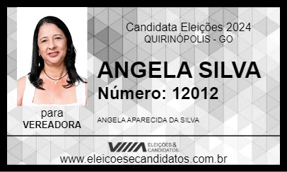 Candidato ANGELA SILVA 2024 - QUIRINÓPOLIS - Eleições