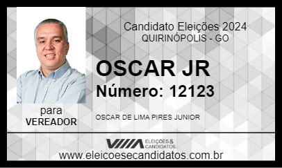 Candidato OSCAR JR 2024 - QUIRINÓPOLIS - Eleições