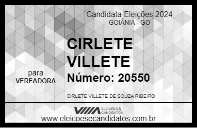 Candidato CIRLETE VILLETE 2024 - GOIÂNIA - Eleições