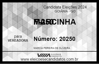 Candidato MARCINHA F-250 2024 - GOIÂNIA - Eleições