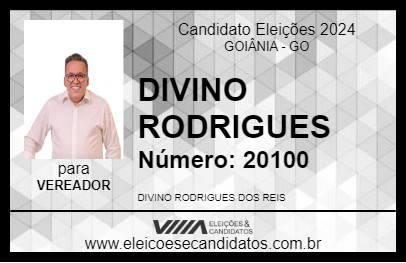 Candidato DIVINO RODRIGUES 2024 - GOIÂNIA - Eleições