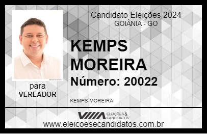 Candidato KEMPS DO UBER 2024 - GOIÂNIA - Eleições