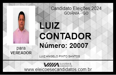 Candidato LUIZ SANTOS 2024 - GOIÂNIA - Eleições