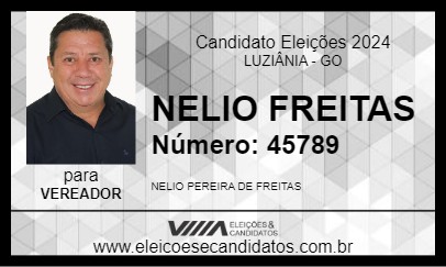 Candidato NELIO FREITAS 2024 - LUZIÂNIA - Eleições