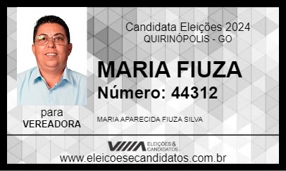 Candidato MARIA FIUZA 2024 - QUIRINÓPOLIS - Eleições