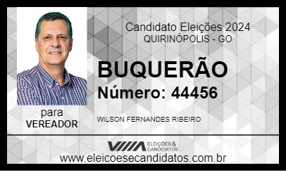 Candidato BUQUERÃO 2024 - QUIRINÓPOLIS - Eleições