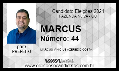 Candidato MARCUS  2024 - FAZENDA NOVA - Eleições