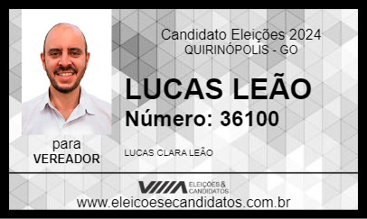 Candidato LUCAS LEÃO 2024 - QUIRINÓPOLIS - Eleições