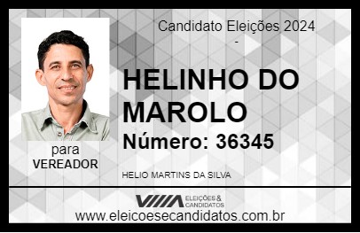 Candidato HELINHO DO MAROLO 2024 - QUIRINÓPOLIS - Eleições