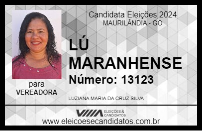 Candidato LÚ MARANHENSE 2024 - MAURILÂNDIA - Eleições