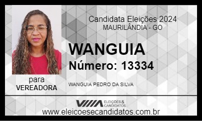 Candidato WANGUIA 2024 - MAURILÂNDIA - Eleições