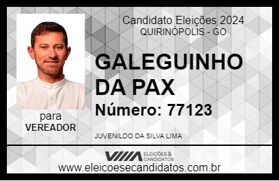 Candidato GALEGUINHO DA PAX 2024 - QUIRINÓPOLIS - Eleições