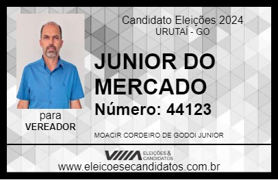 Candidato JUNIOR DO MERCADO 2024 - URUTAÍ - Eleições