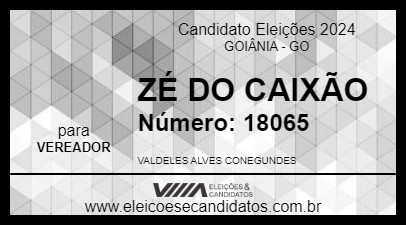 Candidato ZÉ DO CAIXÃO 2024 - GOIÂNIA - Eleições