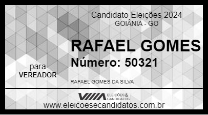 Candidato RAFAEL GOMES 2024 - GOIÂNIA - Eleições