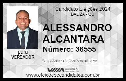 Candidato ALESSANDRO ALCANTARA 2024 - BALIZA - Eleições